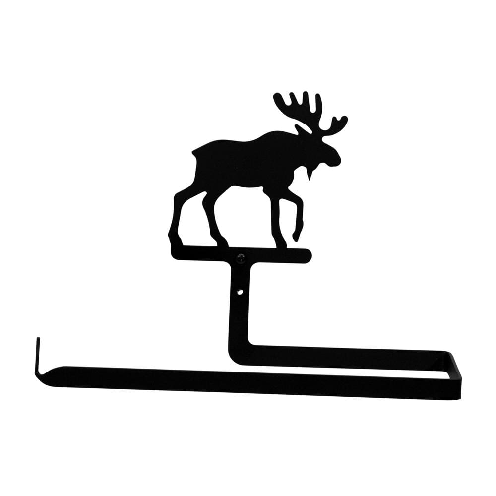 Wrought Iron Moose Horizontal Wall Paper Towel Holder kitchen towel holder paper towel dispenser