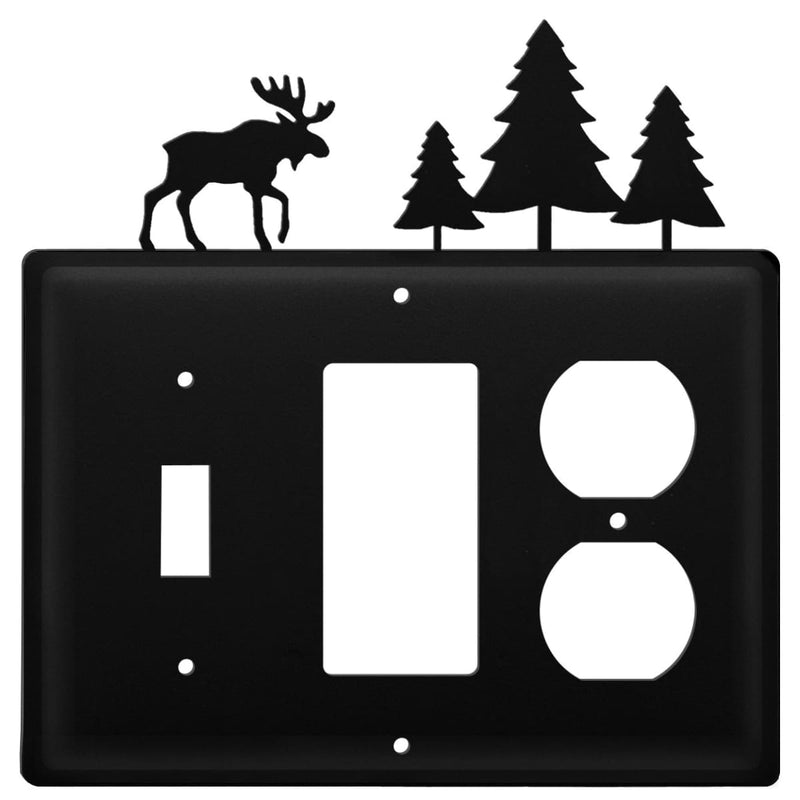 Wrought Iron Moose Pine Trees Switch GFCI Outlet Cover light switch covers lightswitch covers outlet