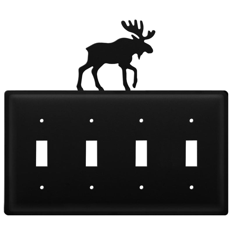 Wrought Iron Moose Quad Switch Cover light switch covers lightswitch covers outlet cover switch