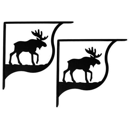 Wrought Iron Moose Shelf Brackets floating shelves floating wall shelves shelf bracket shelves