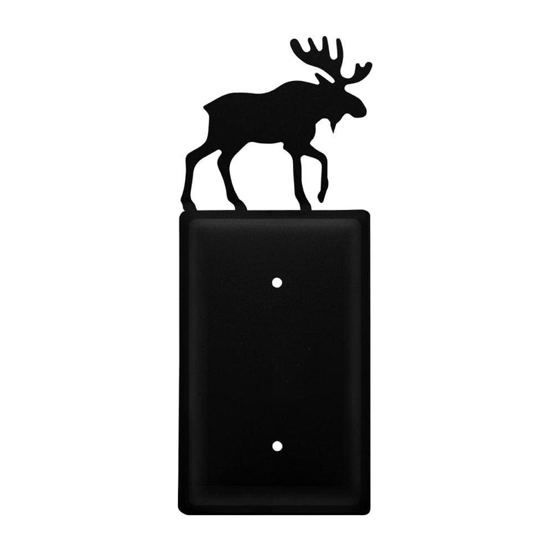 Wrought Iron Moose Single Blank Cover light switch covers lightswitch covers outlet cover switch