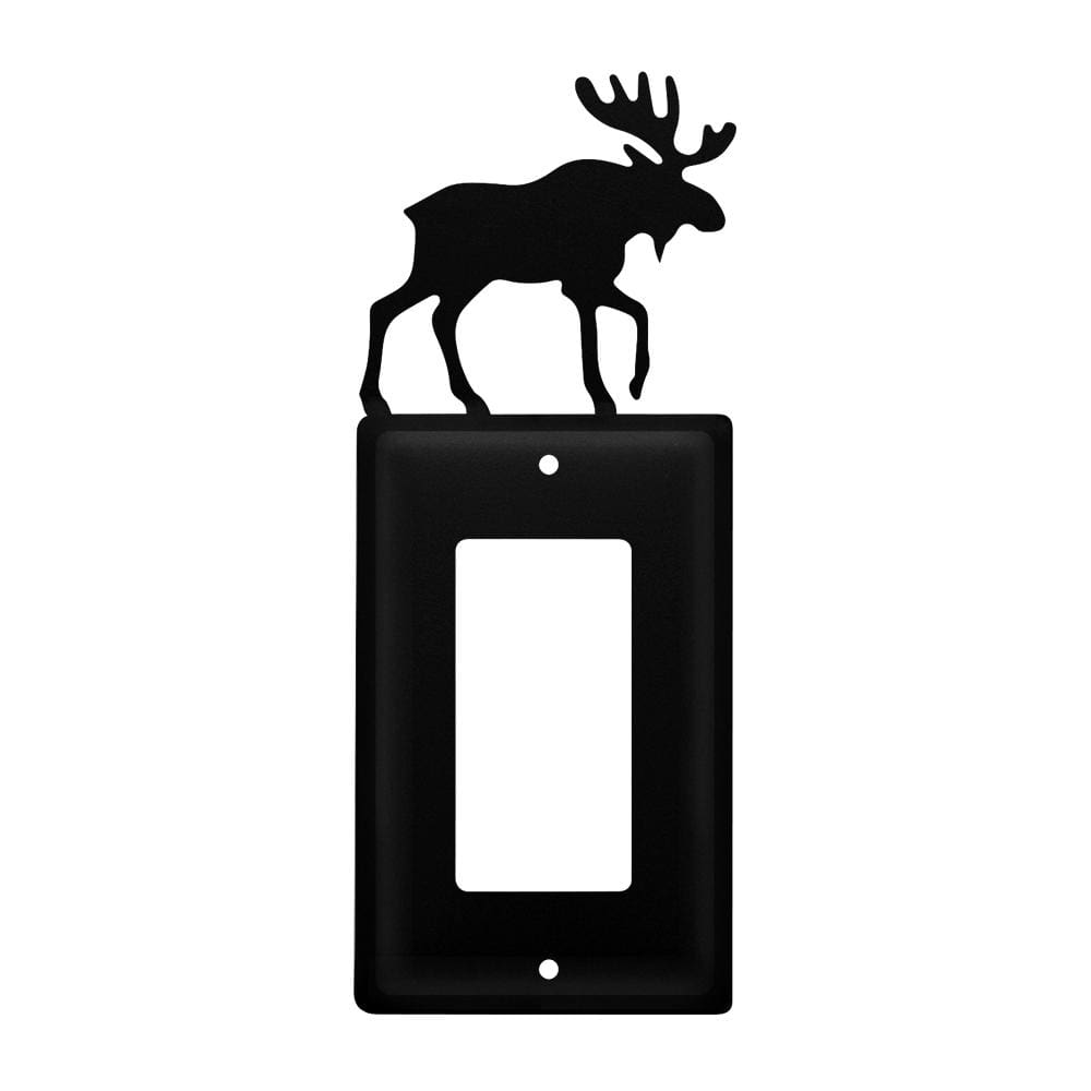 Wrought Iron Moose Single GFCI Cover light switch covers lightswitch covers outlet cover switch