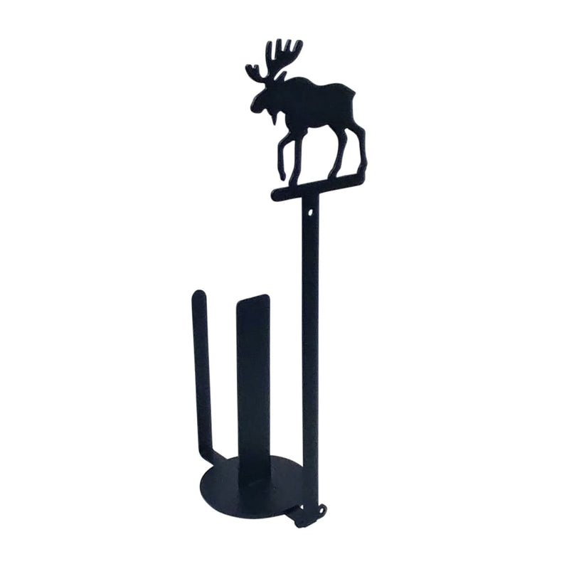 Wrought Iron Moose Vertical Wall Paper Towel Holder kitchen towel holder paper towel dispenser paper
