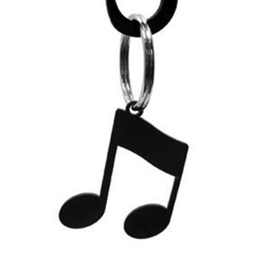 Wrought Iron Musical Note Keychain Key Ring