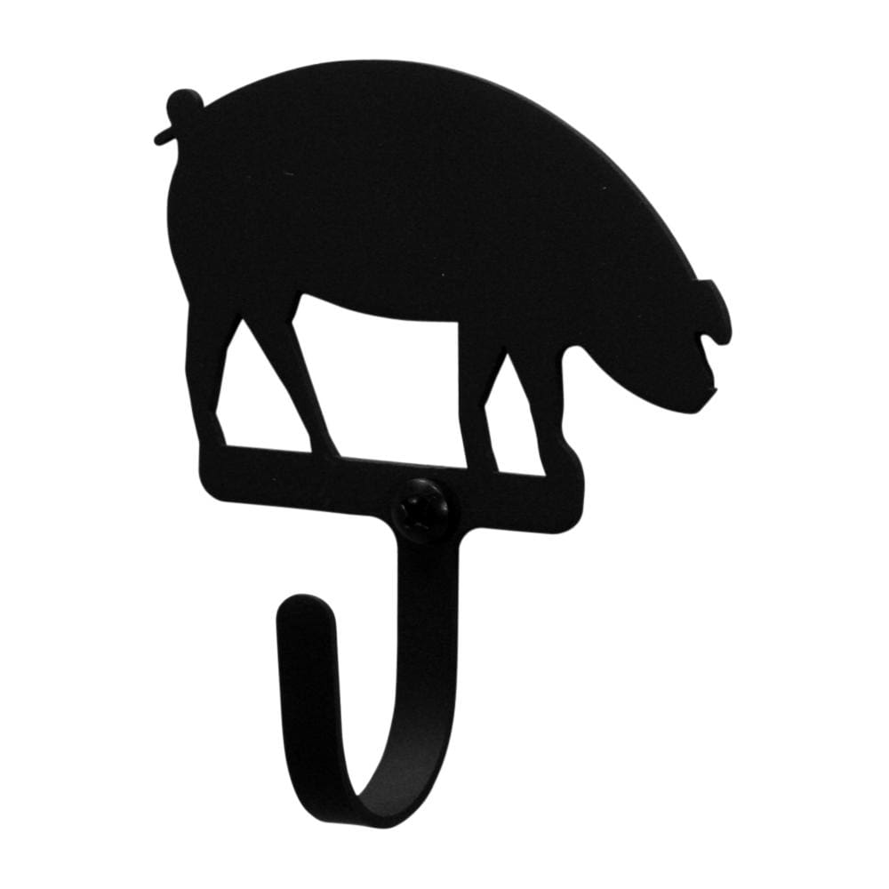 Wrought Iron Pig Wall Hook Decorative Xsmall coat hooks door hooks hook pig hook Pig Wall Hook