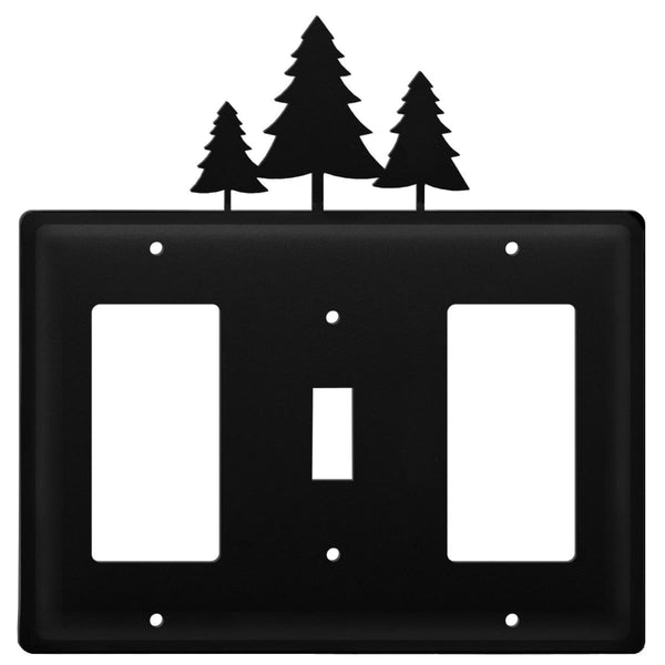 Wrought Iron Pine Trees GFCI Switch GFCI Cover light switch covers lightswitch covers outlet cover