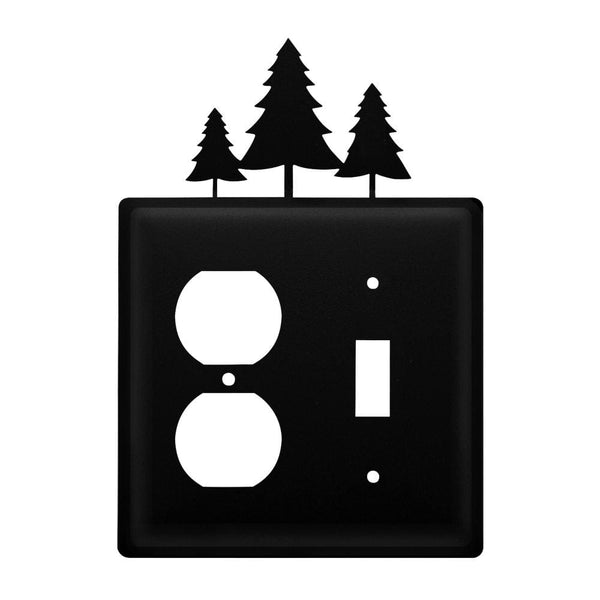 Wrought Iron Pine Trees Outlet & Switch Cover light switch covers lightswitch covers outlet cover