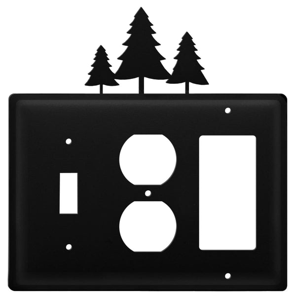 Wrought Iron Pine Trees Switch Outlet GFCI Cover light switch covers lightswitch covers outlet cover