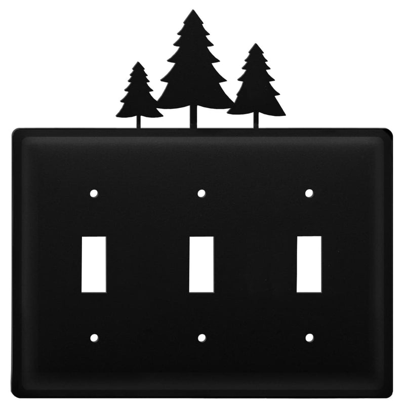 Wrought Iron Pine Trees Triple Switch Cover light switch covers lightswitch covers outlet cover