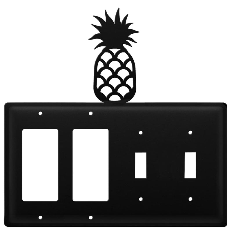 Wrought Iron Pineapple Double GFCI Double Switch Cover light switch covers lightswitch covers outlet