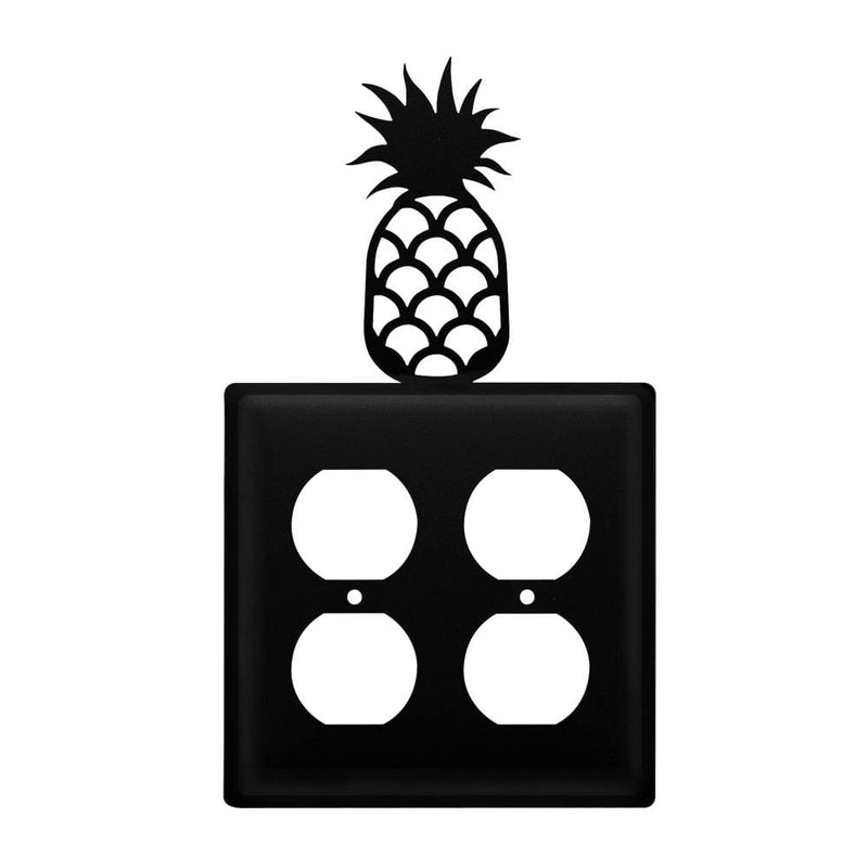 Wrought Iron Pineapple Double Outlet Cover light switch covers lightswitch covers outlet cover