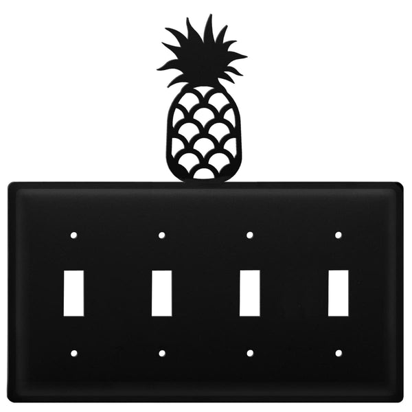 Wrought Iron Pineapple Quad Switch Cover light switch covers lightswitch covers outlet cover switch