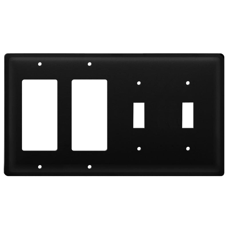 Wrought Iron Plain Double GFCI Double Switch Cover light switch covers lightswitch covers outlet