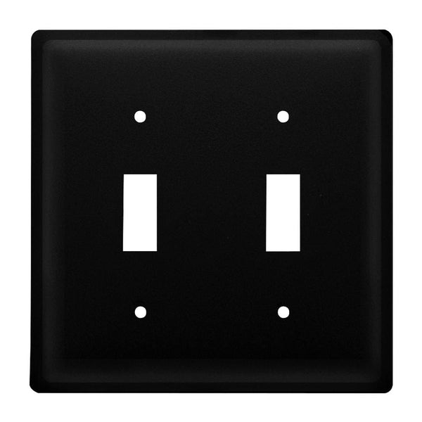 Wrought Iron Plain Double Switch Cover light switch covers lightswitch covers outlet cover switch