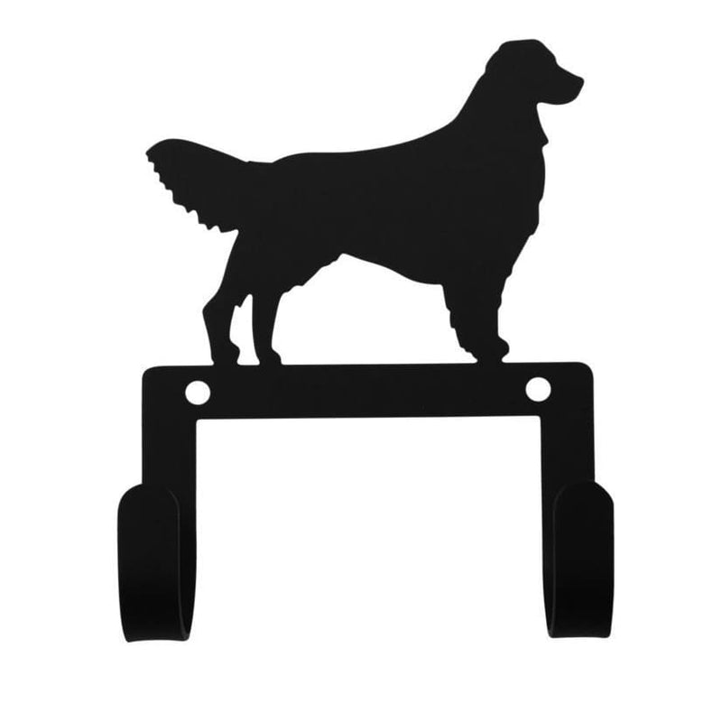 Wrought Iron Retriever Dog Leash & Collar Wall Hook dog hook dog key rack dog leash hook key rack