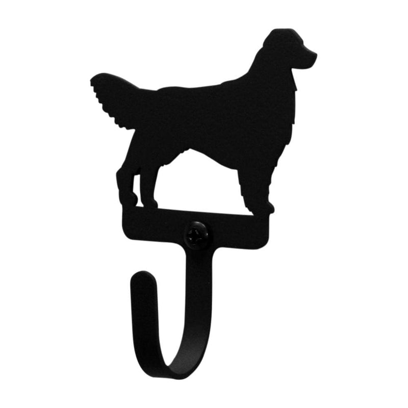 Wrought Iron Retriever Dog Wall Hook Decorative Small