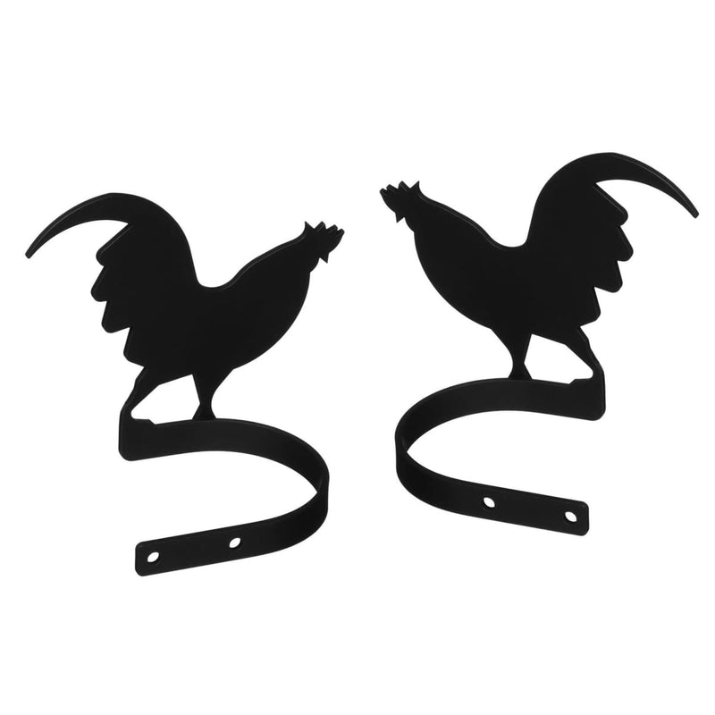 Wrought Iron Rooster Curtain Tie Back Set curtain accessories curtain holdbacks curtain tie backs