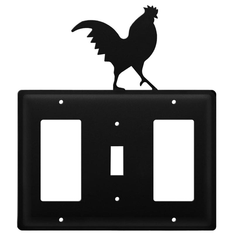 Wrought Iron Rooster GFCI Switch GFCI Cover light switch covers lightswitch covers outlet cover