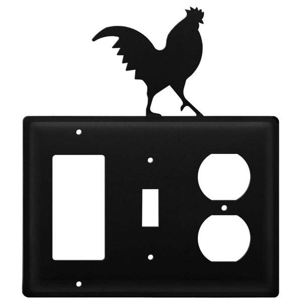 Wrought Iron Rooster GFCI Switch Outlet Cover light switch covers lightswitch covers outlet cover