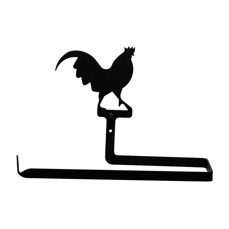Wrought Iron Rooster Horizontal Wall Paper Towel Holder kitchen towel holder paper towel dispenser