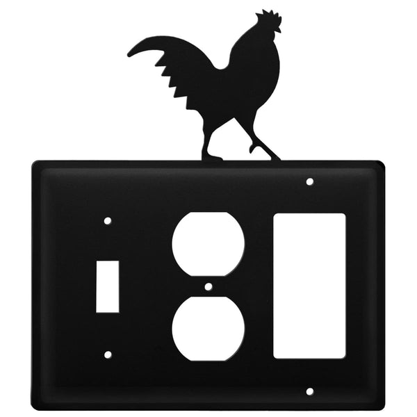 Wrought Iron Rooster Switch Outlet GFCI Cover light switch covers lightswitch covers outlet cover
