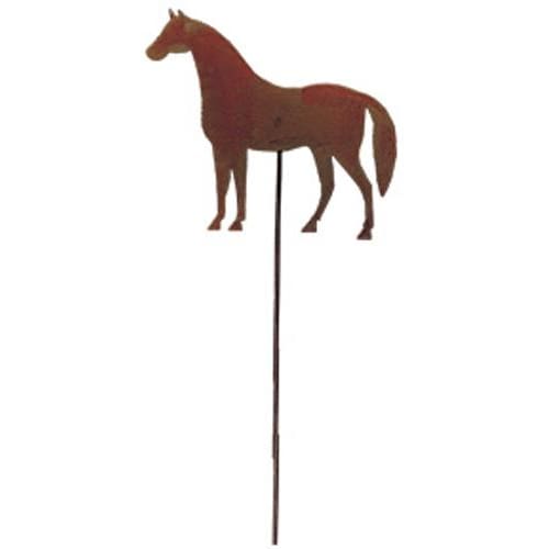 Wrought Iron Rusted Horse Garden Stake 35 Inches garden art garden decor garden ornaments garden