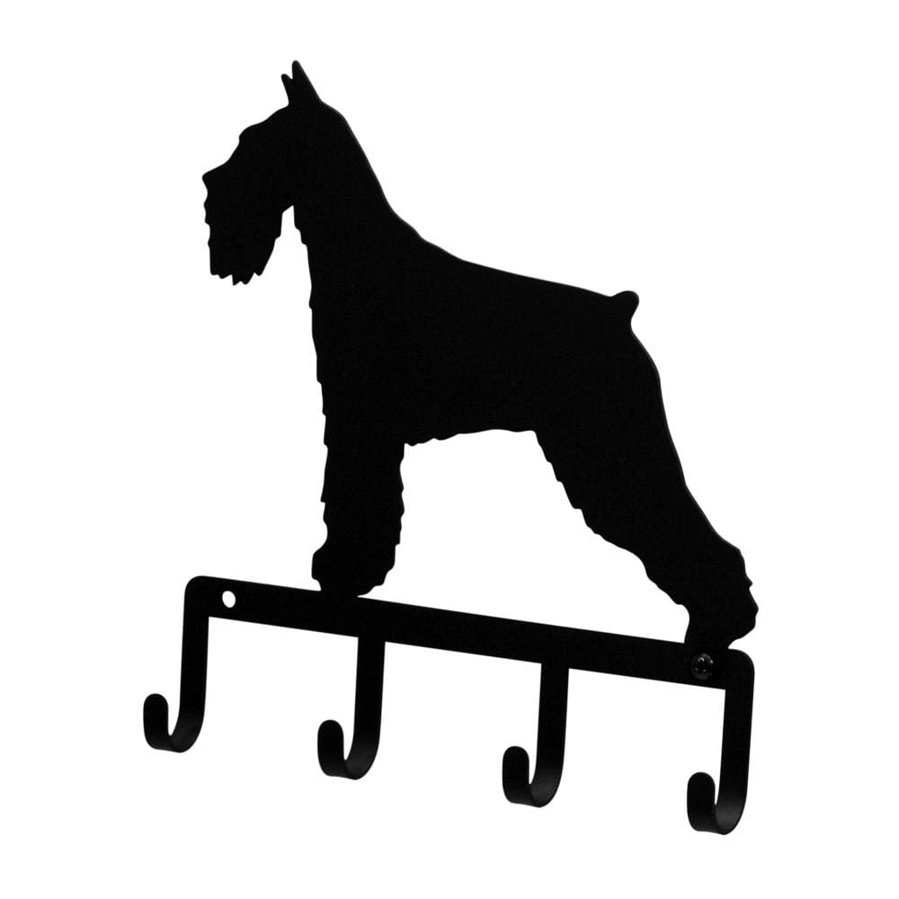 Wrought Iron Schnauzer Dog Key Holder Key Hooks key hanger key hooks Key Organizers key rack