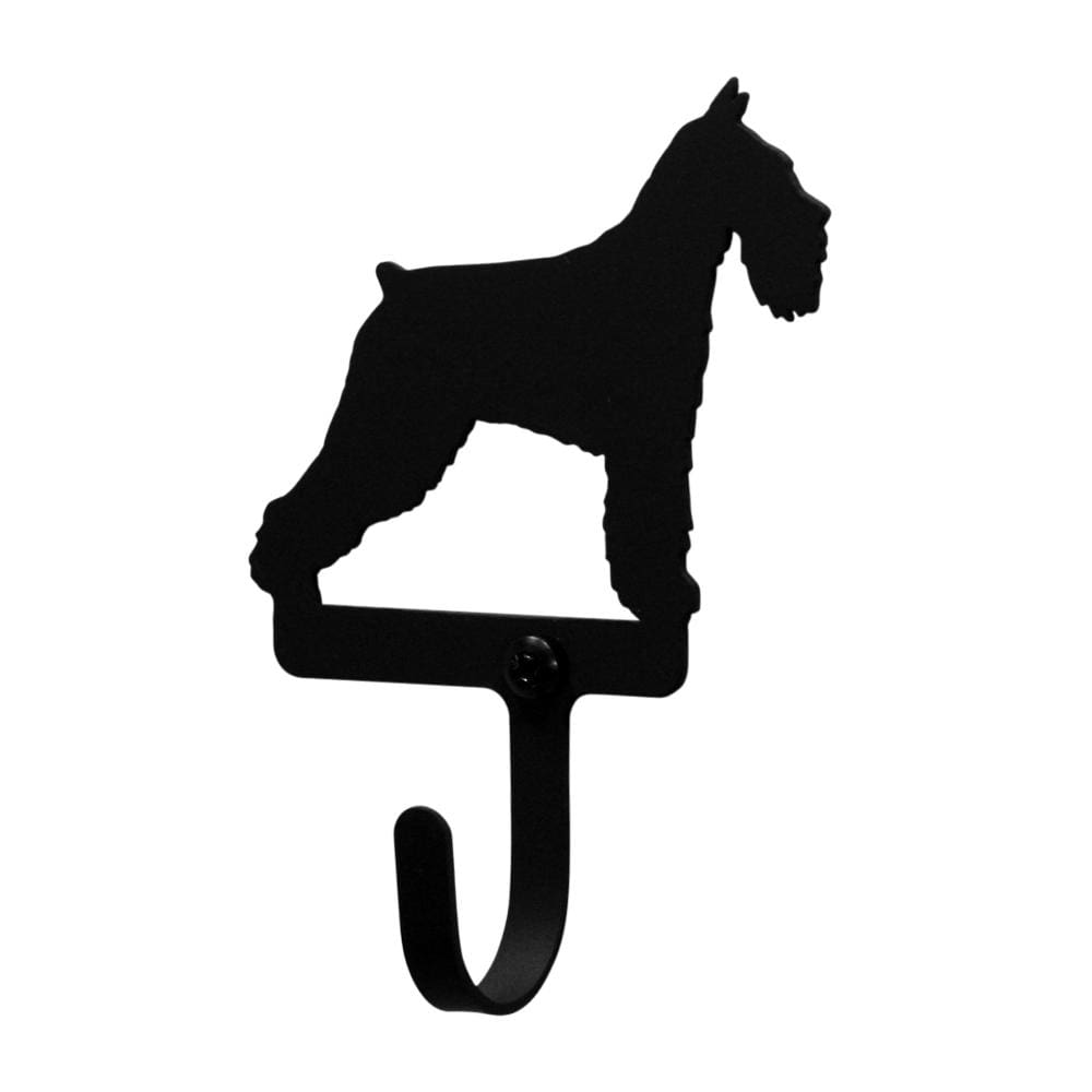 Wrought Iron Schnauzer Dog Wall Hook Decorative Small coat hooks door hooks hook Schnauzer Dog Wall