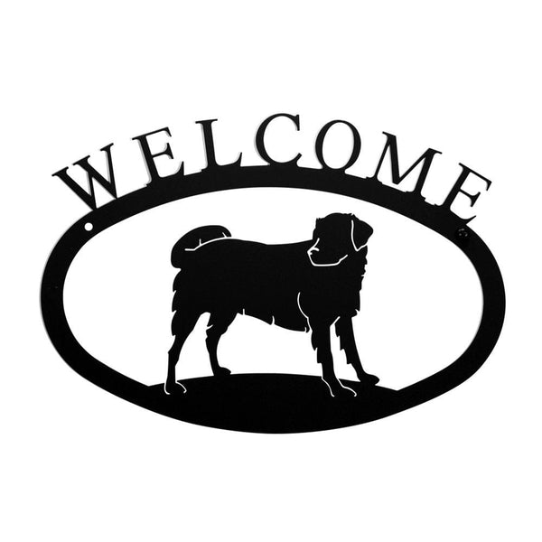 Wrought Iron Small Dog Welcome Home Sign Small door signs outdoor signs welcome home sign welcome