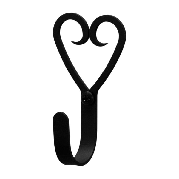 Wrought Iron Small Heart Wall Hook Decorative Small
