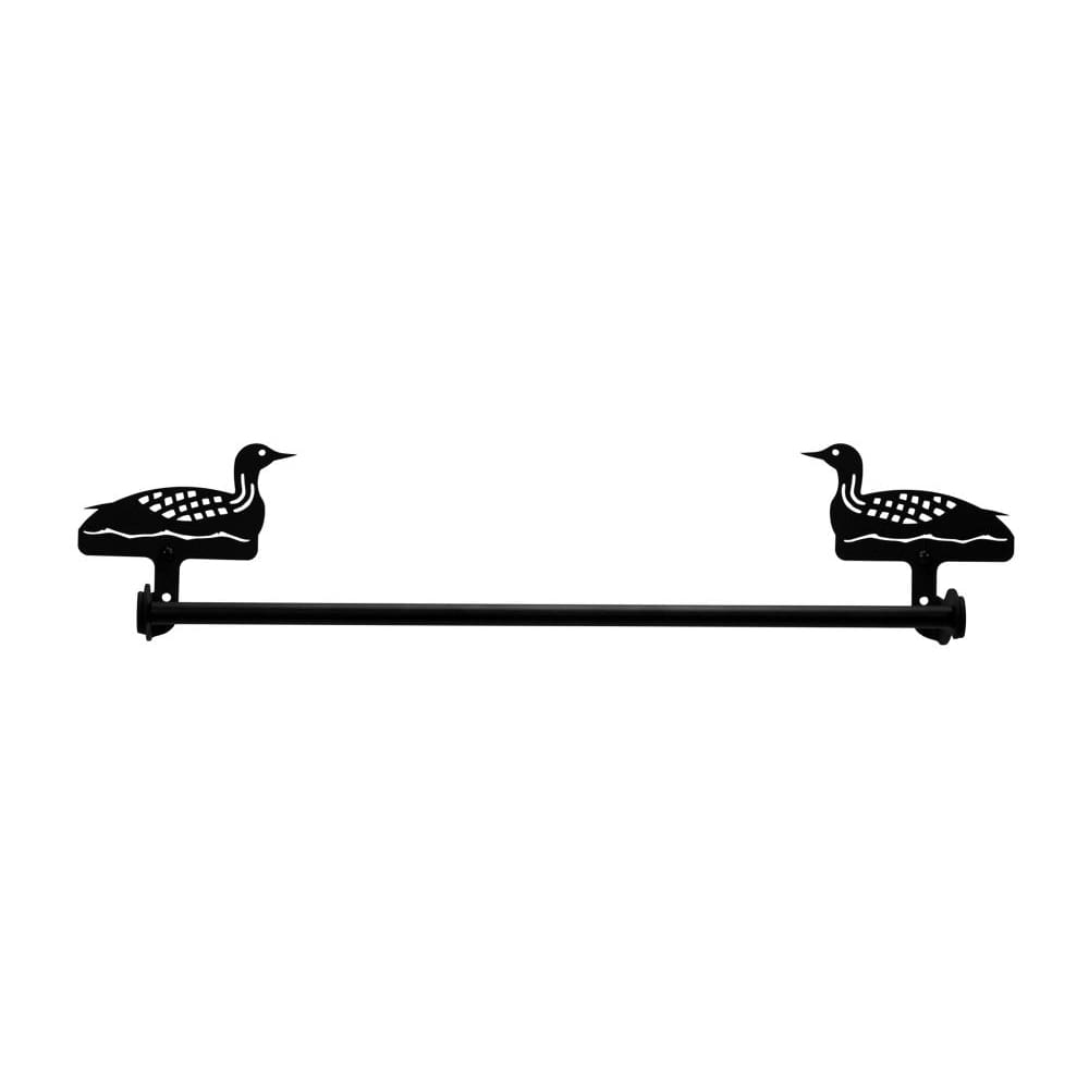 Wrought Iron Small Loon Towel Rail Towel Rack bathroom towel rails black wrought iron outdoor towel