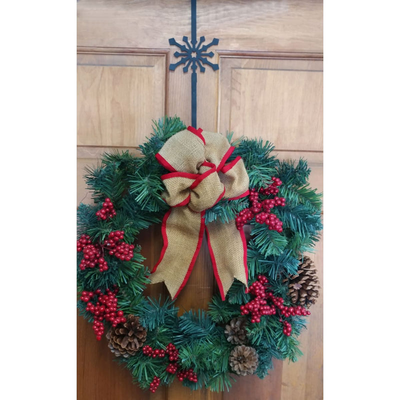 Wrought Iron Snowflake Door Wreath Hanger Christmas decorations christmas wreath stand door wreaths