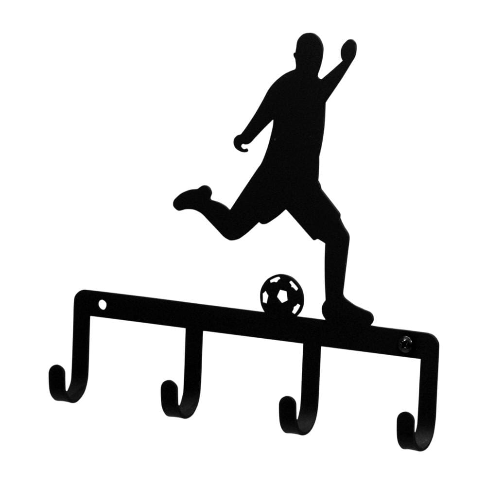 Wrought Iron Metal Soccer Player Key Holder Key Hooks