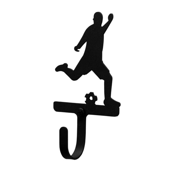 Wrought Iron Soccer Player Wall Hook Decorative Small coat hooks door hooks hook soccer hook Soccer