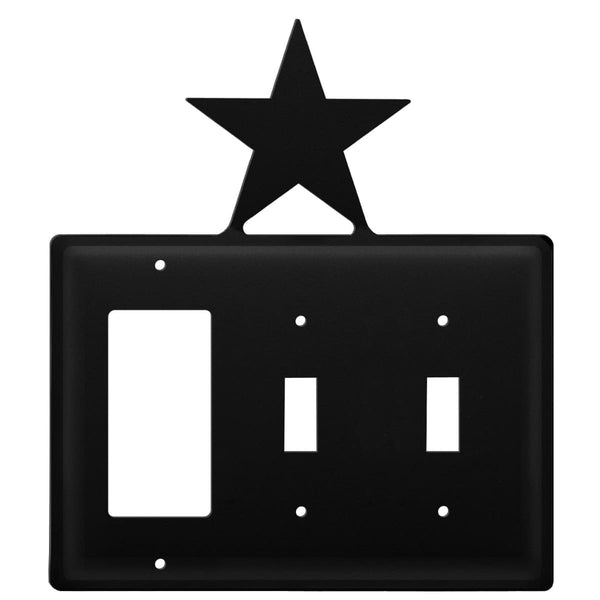 Wrought Iron Star GFCI Double Switch Cover light switch covers lightswitch covers outlet cover