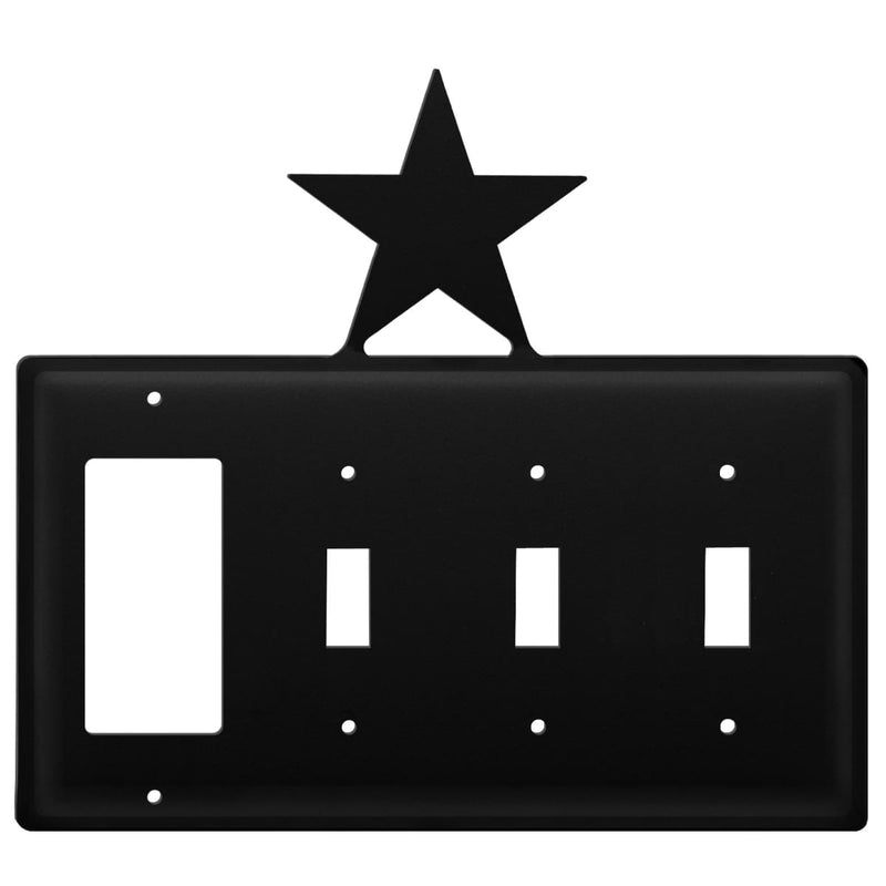 Wrought Iron Star GFCI Triple Switch Cover light switch covers lightswitch covers outlet cover