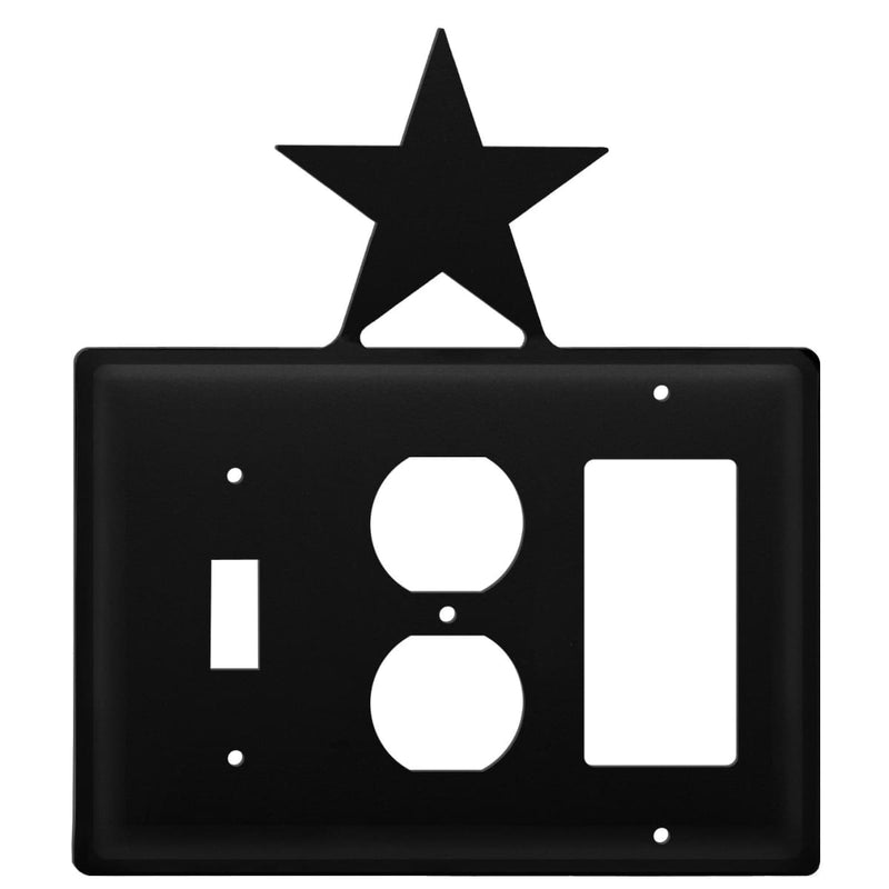 Wrought Iron Star Switch Outlet GFCI Cover light switch covers lightswitch covers outlet cover