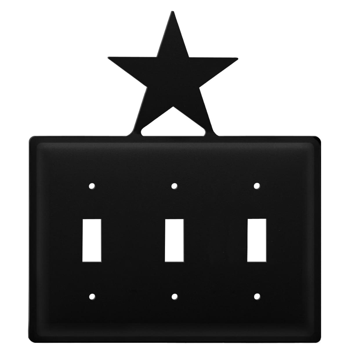 Wrought Iron Star Triple Switch Cover light switch covers lightswitch covers outlet cover switch