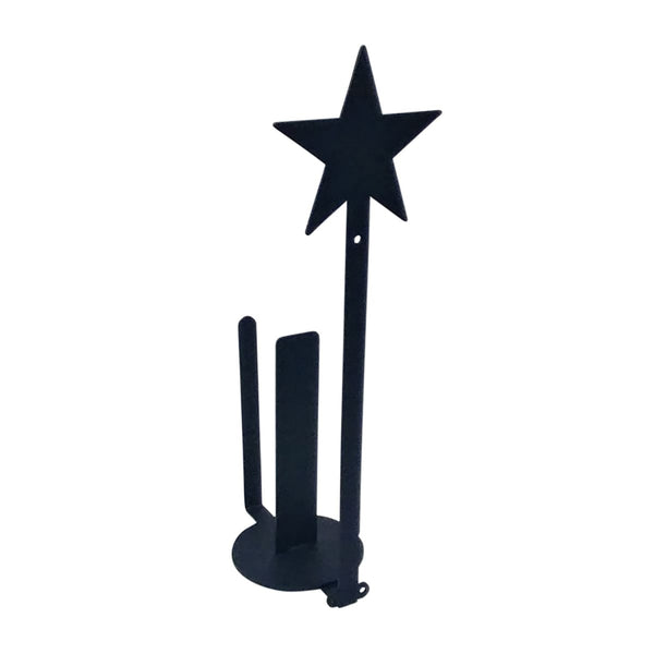 Wrought Iron Star Vertical Wall Paper Towel Holder kitchen towel holder paper towel dispenser paper