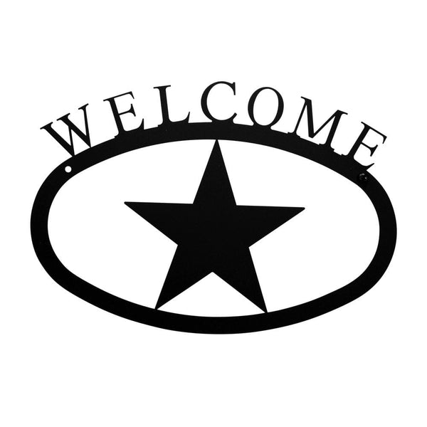 Wrought Iron Star Welcome Home Sign Small door signs outdoor signs welcome home sign welcome home