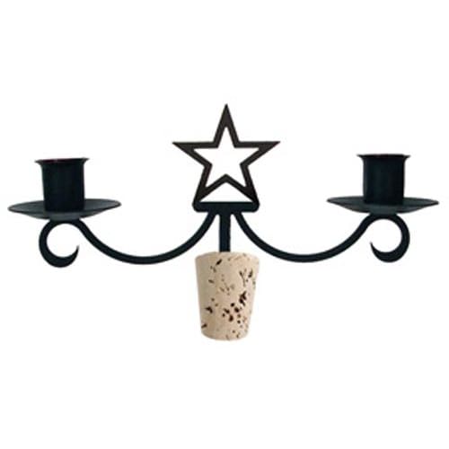 Wrought Iron Star Wine Bottle Stopper Candelabra candelabra candelabrum candle holder romantic