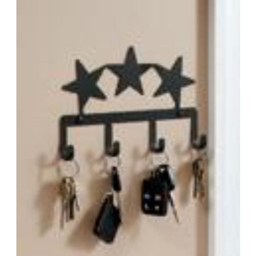 Wrought Iron Stars Key Holder Key Hooks key hanger key hooks Key Organizers key rack
