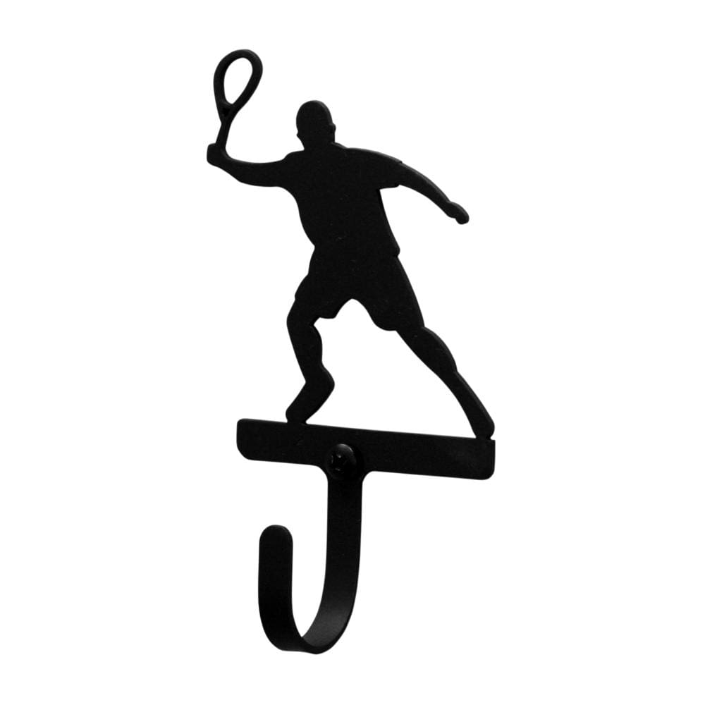 Wrought Iron Tennis Player Wall Hook Decorative Small coat hooks door hooks hook tennis hook Tennis