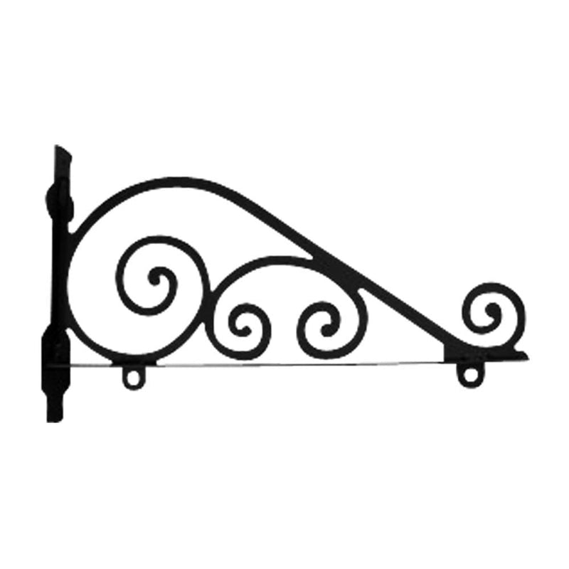 Wrought Iron Traditional Sign Post Bracket 18in decorative posts metal sign post pole sign real
