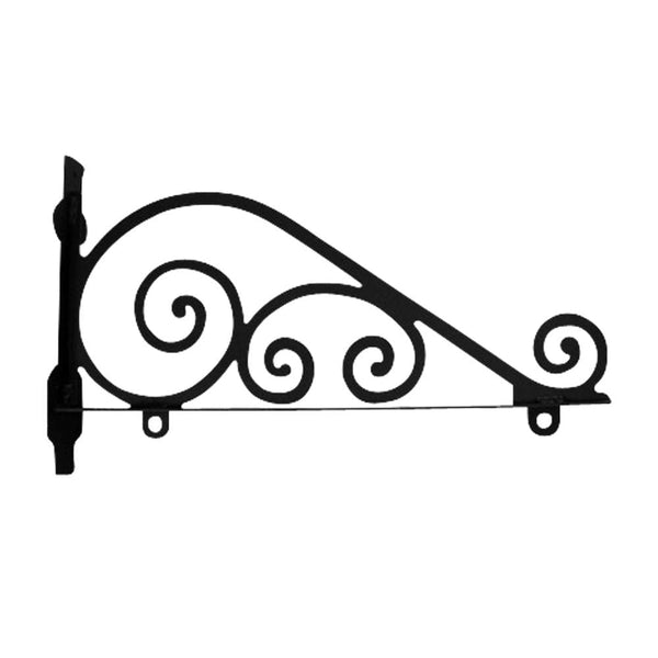 Wrought Iron Traditional Sign Post Bracket 36in decorative posts featured metal sign post pole sign