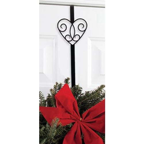 Wrought Iron Victorian Heart Door Wreath Hanger Christmas decorations christmas wreath stand door