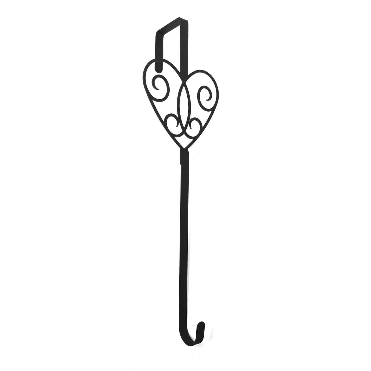 Wrought Iron Victorian Heart Door Wreath Hanger Christmas decorations christmas wreath stand door